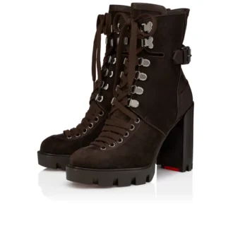 New Macademia – 100 mm Low Stiefel – Veau Velours – Cafa – Damen