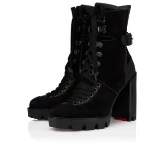 New Macademia – 100 mm Stiefel – Veau Velours – Schwarz – Damen