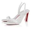O Condora – 85 mm Riemchensandalen – Lackleder – Bianco – Damen