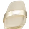 O Condora – 85 mm Riemchensandalen – Laminiertes Nappaleder – Platine – Damen