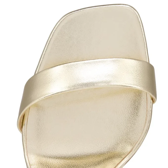O Condora – 85 mm Riemchensandalen – Laminiertes Nappaleder – Platine – Damen