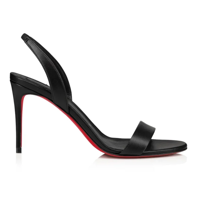 O Marylin – 85-mm-Sandalen – Nappaleder – Schwarz – Damen