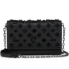 Paloma – Clutch – genarbtes Kalbsleder und Spikes Loubinthesky – Schwarz