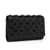 Paloma – Clutch – genarbtes Kalbsleder und Spikes Loubinthesky – Schwarz