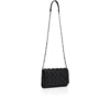 Paloma – Clutch – genarbtes Kalbsleder und Spikes Loubinthesky – Schwarz