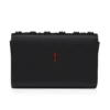 Paloma – Clutch – genarbtes Kalbsleder und Spikes Loubinthesky – Schwarz