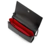 Paloma – Clutch – genarbtes Kalbsleder und Spikes Loubinthesky – Schwarz