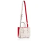 Paloma Mini – Handtasche mit Tragegriff – genarbtes Kalbsleder und Loubinthesky-Spikes – Leche Paloma Mini – Handtasche mit Tragegriff – genarbtes Kalbsleder und Loubinthesky-Spikes – Leche