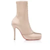 Pavlova Booty – 100 mm niedrige Stiefel – Kreppsatin – Blush – Damen Pavlova Booty – 100 mm niedrige Stiefel – Kreppsatin – Blush – Damen