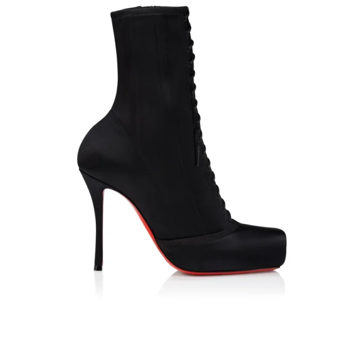 Pavlova Booty – 100 mm Stiefel – Crêpe-Satin – Schwarz – Damen Pavlova Booty – 100 mm Stiefel – Crêpe-Satin – Schwarz – Damen