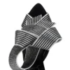 Pellicola – 100-mm-Sandalen – Lamm-Nappaleder, Krepp-Satin und Mesh – Schwarz – Damen Pellicola – 100-mm-Sandalen – Lamm-Nappaleder, Krepp-Satin und Mesh – Schwarz – Damen