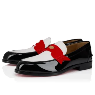 Penny-Loafer – Lackkalbsleder und Veau Velours – Mehrfarbig – Herren Penny-Loafer – Lackkalbsleder und Veau Velours – Mehrfarbig – Herren