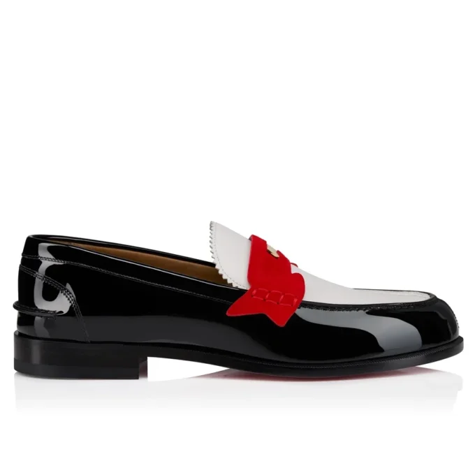 Penny-Loafer – Lackkalbsleder und Veau Velours – Mehrfarbig – Herren