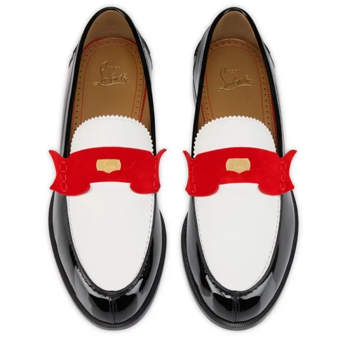 Penny-Loafer – Lackkalbsleder und Veau Velours – Mehrfarbig – Herren