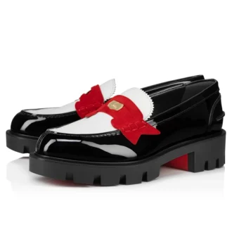 Penny Lug – Loafer – Kalbsleder und Lackleder – Mehrfarbig – Damen