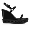 Pyraclou – 110-mm-Espadrilles – Lackkalbsleder – Schwarz – Damen Pyraclou – 110-mm-Espadrilles – Lackkalbsleder – Schwarz – Damen