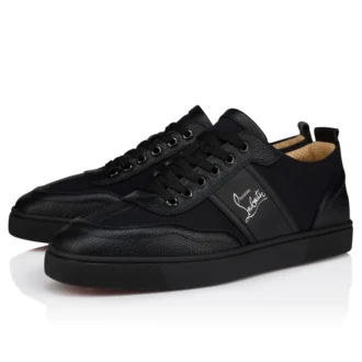 Retero – Sneaker – genarbtes Kalbsleder – Schwarz – Herren