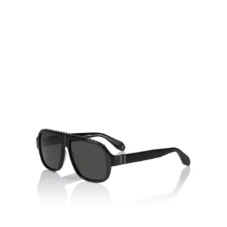 Roller Lb0005 – Sonnenbrille – Acetat – Glänzendes Schwarz