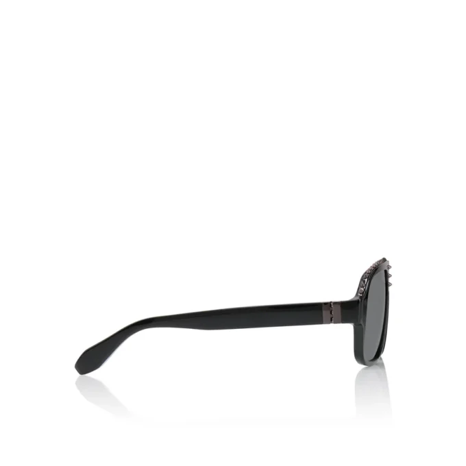 Roller Lb0005 – Sonnenbrille – Acetat – Glänzendes Schwarz