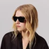 Roller Lb0023 – Sonnenbrille – Acetat – Glänzendes Schwarz Roller Lb0023 – Sonnenbrille – Acetat – Glänzendes Schwarz