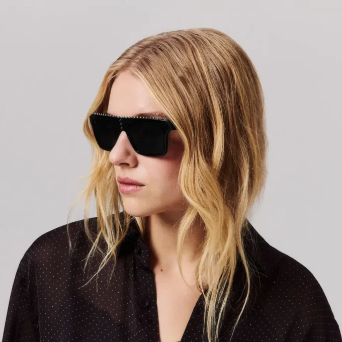 Roller Lb0023 – Sonnenbrille – Acetat – Glänzendes Schwarz Roller Lb0023 – Sonnenbrille – Acetat – Glänzendes Schwarz