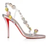 Rosa Z Jewel – 100-mm-Sandalen – TPU, Strass und laminiertes Kalbsleder – Leche – Damen Rosa Z Jewel – 100-mm-Sandalen – TPU, Strass und laminiertes Kalbsleder – Leche – Damen
