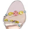 Rosa Z Jewel – 100-mm-Sandalen – TPU, Strass und laminiertes Kalbsleder – Leche – Damen Rosa Z Jewel – 100-mm-Sandalen – TPU, Strass und laminiertes Kalbsleder – Leche – Damen