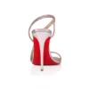 Rosalie Strass – 100-mm-Sandalen – Wildleder und laminiertes Kalbsleder – Vintage Rose – Damen Rosalie Strass – 100-mm-Sandalen – Wildleder und laminiertes Kalbsleder – Vintage Rose – Damen