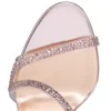 Rosalie Strass – 100-mm-Sandalen – Wildleder und laminiertes Kalbsleder – Vintage Rose – Damen Rosalie Strass – 100-mm-Sandalen – Wildleder und laminiertes Kalbsleder – Vintage Rose – Damen