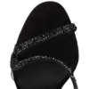 Rosalie Strass – 99 mm Sandalen – Wildleder und Strass – Schwarz – Damen Rosalie Strass – 99 mm Sandalen – Wildleder und Strass – Schwarz – Damen
