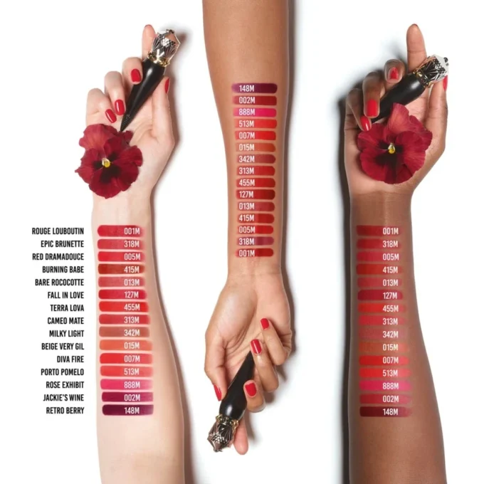 Rouge Louboutin Velvet Matte Mooncrest – Matt-Lippenstift in limitierter Auflage – Epic Brunette 318M