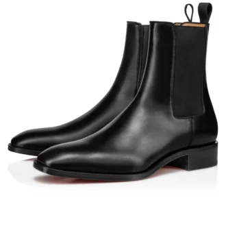 Samson – Stiefel – Glattes Kalbsleder – Schwarz – Herren