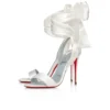 Sandale Du Dasert – 100-mm-Sandalen – Kreppsatin – Off-White – Damen Sandale Du Dasert – 100-mm-Sandalen – Kreppsatin – Off-White – Damen