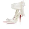 Sandale Du Desert – 100 mm Riemchensandalen – Krepp-Satin – Elfenbein – Damen Sandale Du Desert – 100 mm Riemchensandalen – Krepp-Satin – Elfenbein – Damen