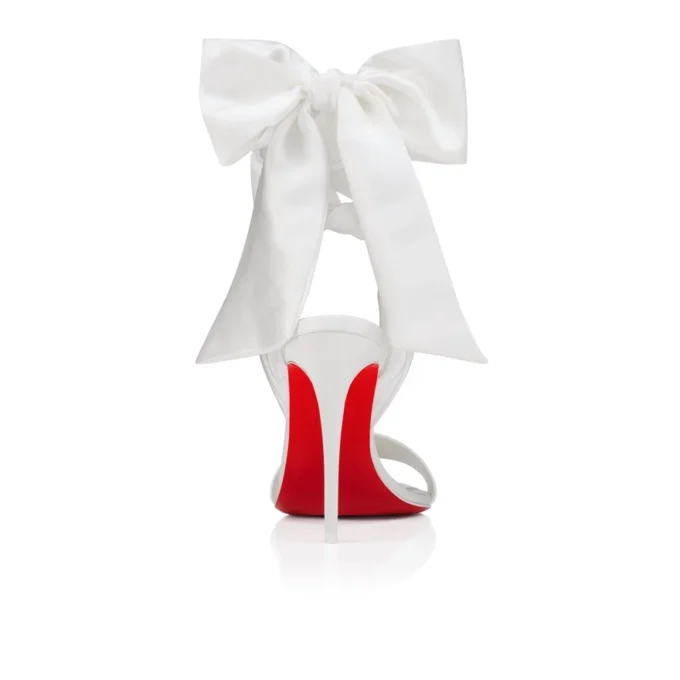 Sandale Du Desert – 100 mm Riemchensandalen – Krepp-Satin – Elfenbein – Damen Sandale Du Desert – 100 mm Riemchensandalen – Krepp-Satin – Elfenbein – Damen