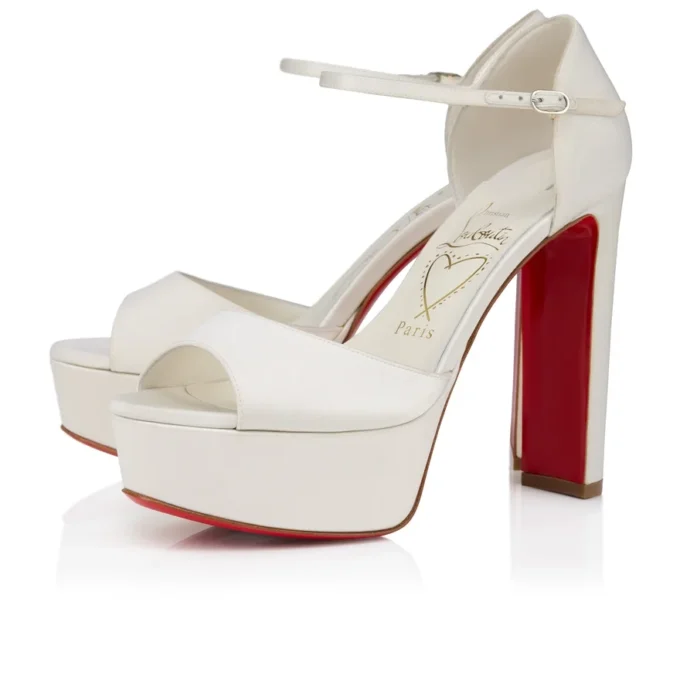 Sandaloo – 130 mm Riemchensandalen – Krepp-Satin – Elfenbein – Damen Sandaloo – 130 mm Riemchensandalen – Krepp-Satin – Elfenbein – Damen