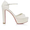 Sandaloo – 130 mm Riemchensandalen – Krepp-Satin – Elfenbein – Damen Sandaloo – 130 mm Riemchensandalen – Krepp-Satin – Elfenbein – Damen