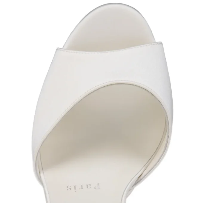 Sandaloo – 130 mm Riemchensandalen – Krepp-Satin – Elfenbein – Damen Sandaloo – 130 mm Riemchensandalen – Krepp-Satin – Elfenbein – Damen