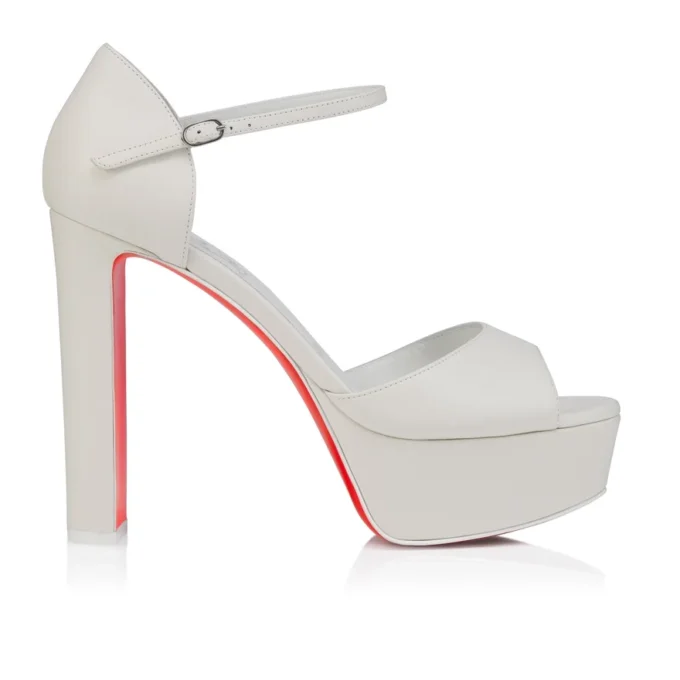Sandaloo – 130 mm Riemchensandalen – Lamm-Nappaleder – Bianco – Damen Sandaloo – 130 mm Riemchensandalen – Lamm-Nappaleder – Bianco – Damen