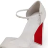 Sandaloo – 130 mm Riemchensandalen – Lamm-Nappaleder – Bianco – Damen Sandaloo – 130 mm Riemchensandalen – Lamm-Nappaleder – Bianco – Damen