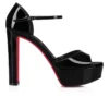 Sandaloo – 130-mm-Sandalen – Lackkalbsleder – Schwarz – Damen Sandaloo – 130-mm-Sandalen – Lackkalbsleder – Schwarz – Damen