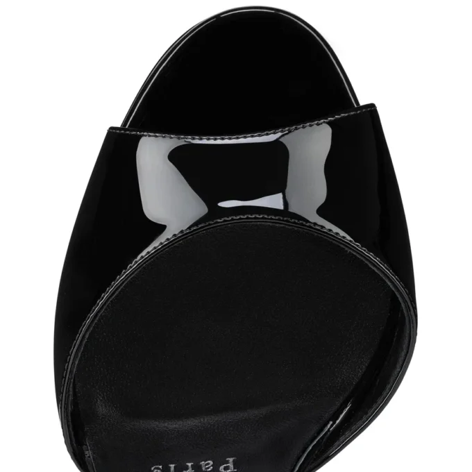 Sandaloo – 130-mm-Sandalen – Lackkalbsleder – Schwarz – Damen Sandaloo – 130-mm-Sandalen – Lackkalbsleder – Schwarz – Damen