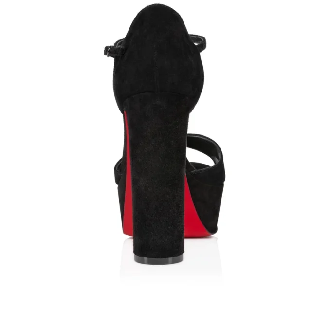 Sandaloo – 130-mm-Sandalen – Veau Velours – Schwarz – Damen Sandaloo – 130-mm-Sandalen – Veau Velours – Schwarz – Damen