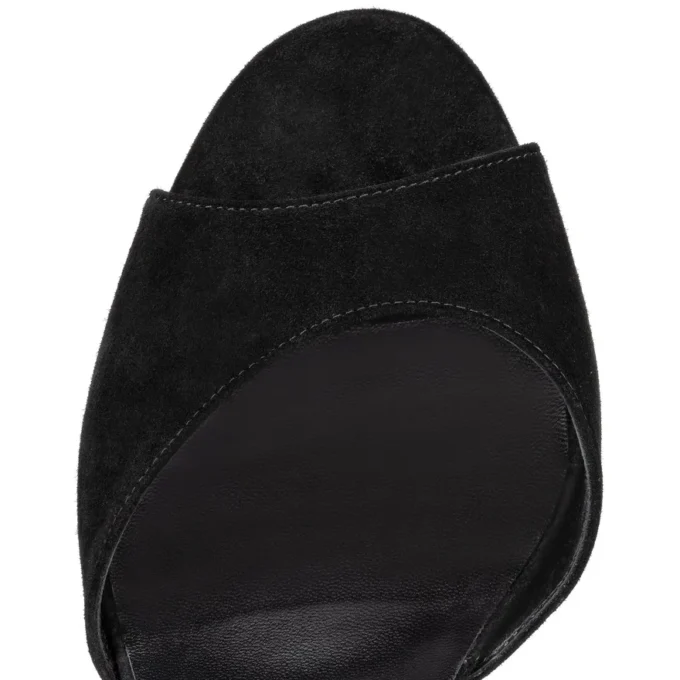 Sandaloo – 130-mm-Sandalen – Veau Velours – Schwarz – Damen Sandaloo – 130-mm-Sandalen – Veau Velours – Schwarz – Damen