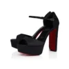 Sandaloo Red Carpet – 130 mm Riemchenpumps – Krepp-Satin – Schwarz – Damen Sandaloo Red Carpet – 130 mm Riemchenpumps – Krepp-Satin – Schwarz – Damen