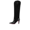 Santia Botta – 85-mm-Stiefel – Kalbsleder und Veau Velours – Schwarz Santia Botta – 85-mm-Stiefel – Kalbsleder und Veau Velours – Schwarz