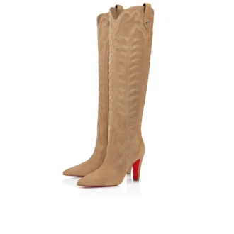 Santia Botta – 85-mm-Stiefel – Veau-Velours – Lionne – Damen