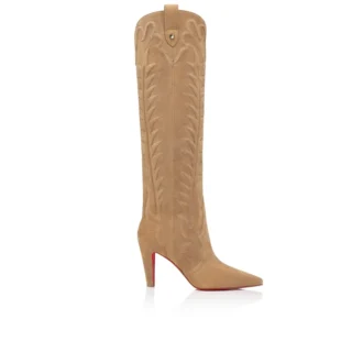 Santia Botta – 85-mm-Stiefel – Veau-Velours – Lionne – Damen