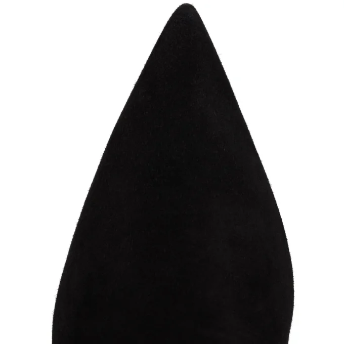 Santiabooty – 85 mm Stiefel – Veau Velours – Schwarz – Damen Santiabooty – 85 mm Stiefel – Veau Velours – Schwarz – Damen