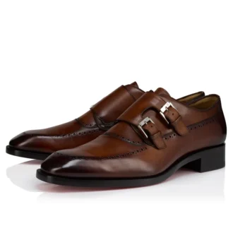 Sartok – Schnallenschuhe – Patiniertes Kalbsleder – Havane – Herren